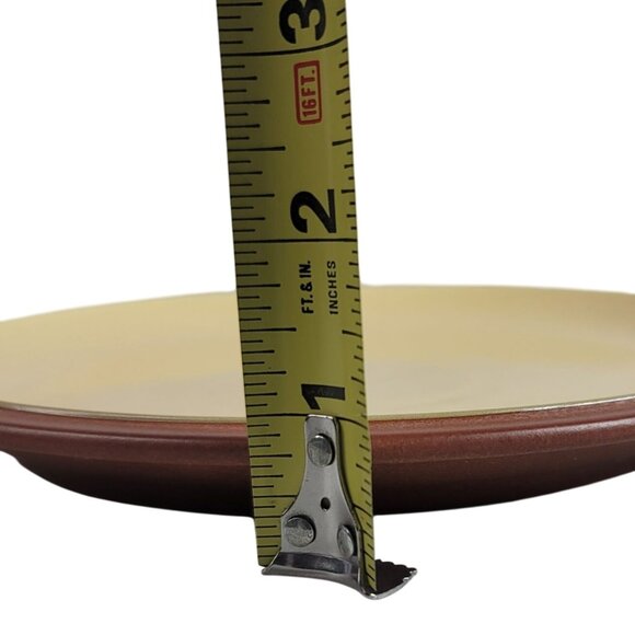 Denby Juice Salad Plate Lemon Yellow Round 8 7/8" Stoneware England Replace NEW - Picture 9 of 9